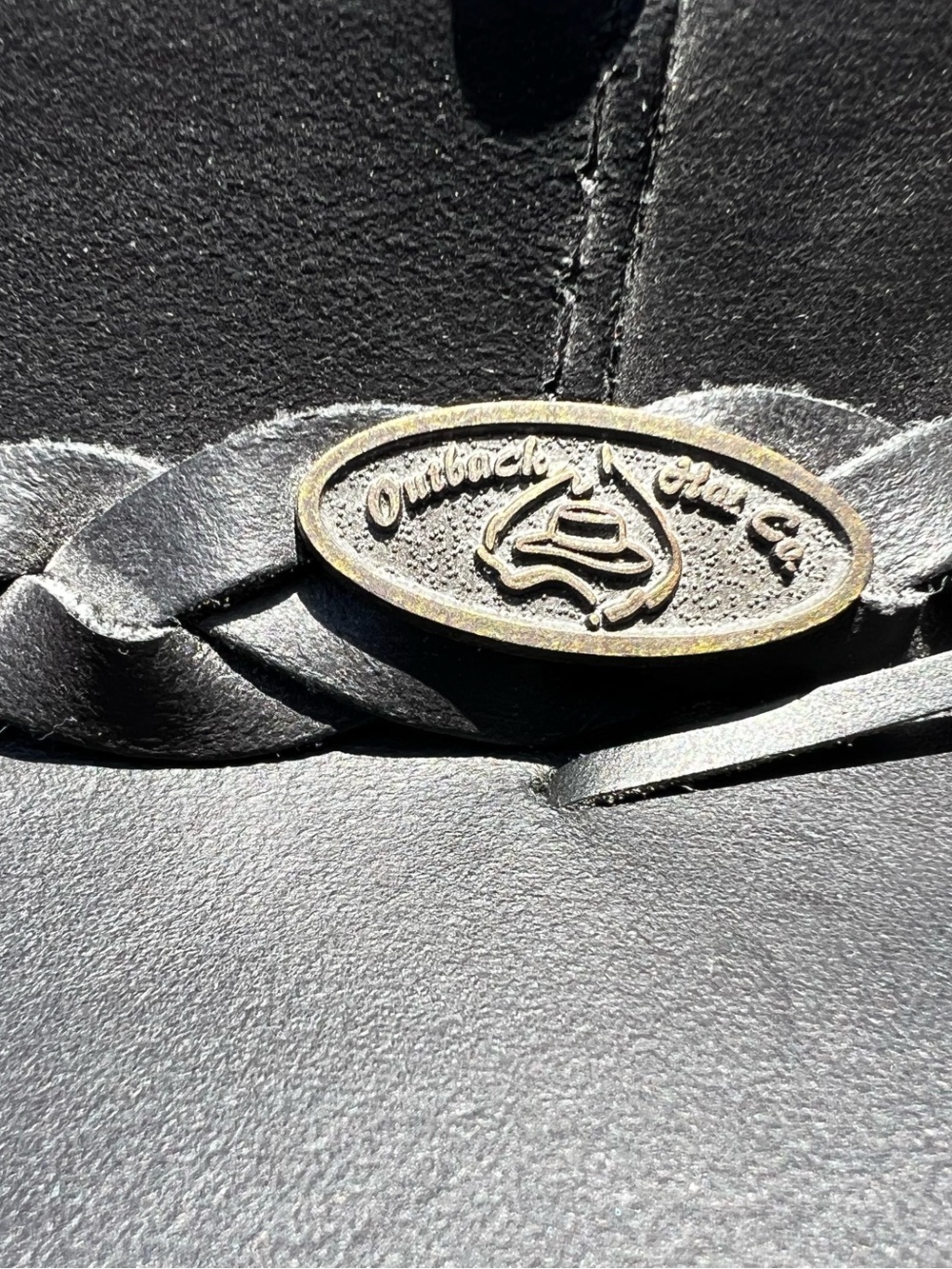 Hand Crafted Coastline Hat Co. Black Outback Hat - Picture 10 of 11